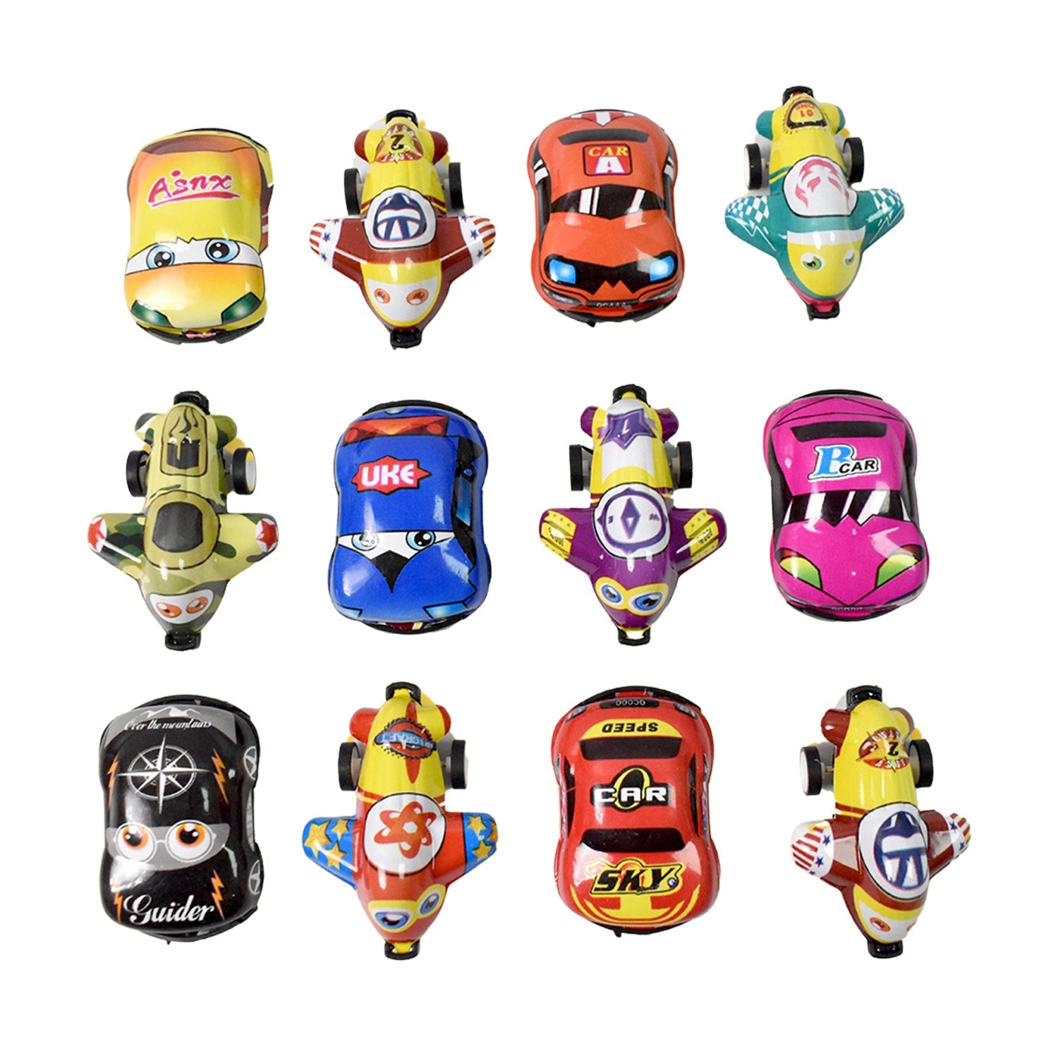 Mini Pull Back Car & Aeroplane PVC Plastic Pull Back Car Cartoon Toys (12 Pcs Set) Mini Pull Back Car & Aeroplane PVC Plastic Pull Back Car Cartoon Toys (12 Pcs Set)